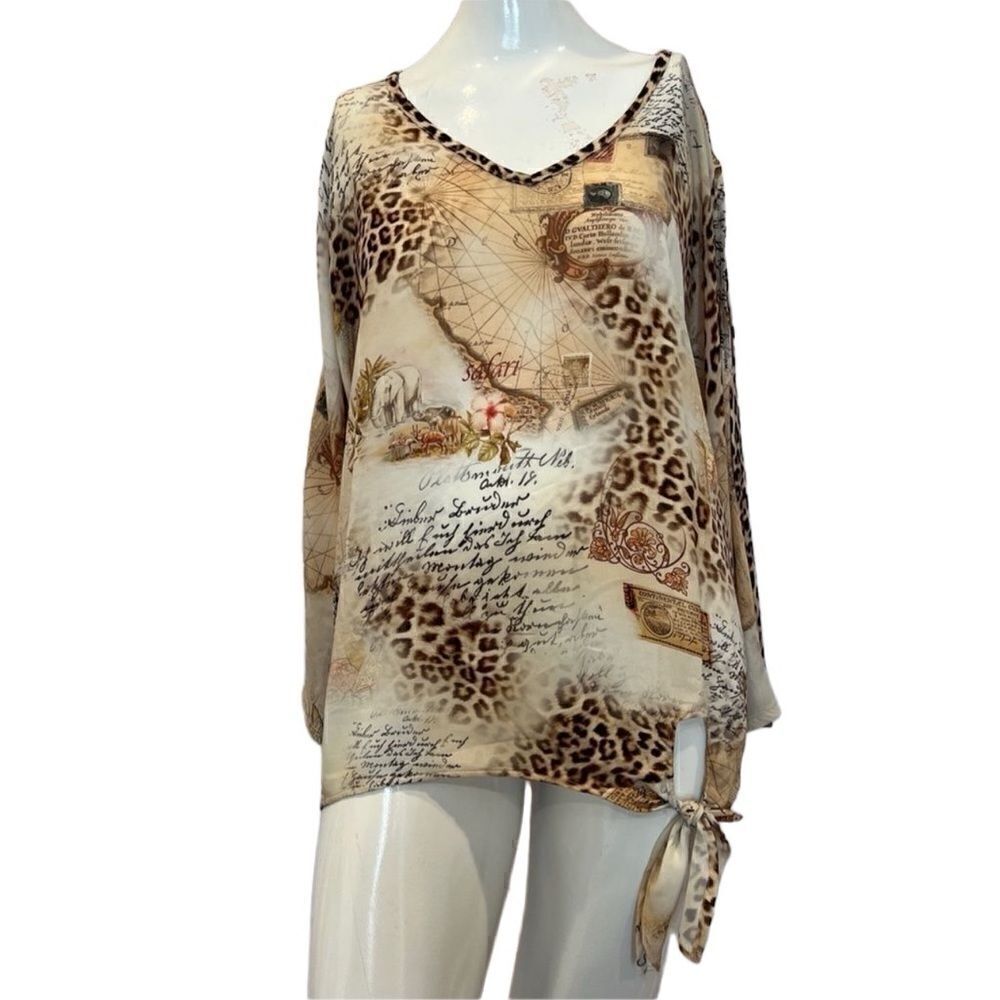 Chico’s World Safari Top Sz.1